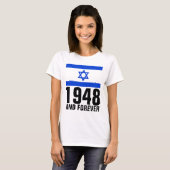 PRO-ISRAEL1948とフォーエバーユダヤTシャツ Tシャツ (正面フル)