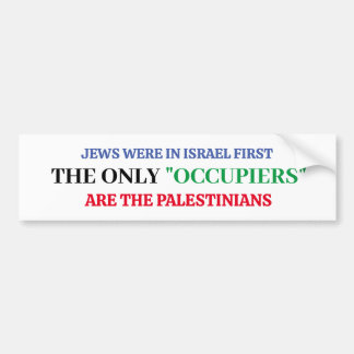 Pro-Israel I Stand With Israel Bumper Sticker バンパーステッカー