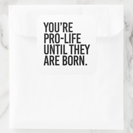 Pro-LIfeが終了するまで生まれ スクエアシール (バッグ)