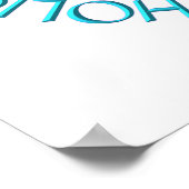 Pro-LifeカトリックMonstrance & Pink/Blueリボン付き ポスター (角)