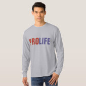 PRO-LIFE、アンチ中絶TシャツTシャツ Tシャツ (正面フル)