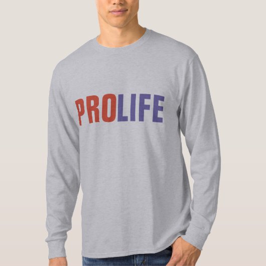 PRO-LIFE、アンチ中絶TシャツTシャツ Tシャツ (正面)