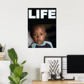 PRO-LIFE AFRICAN AMERICAN BLACK CHILD ポスター (ホームオフィス)