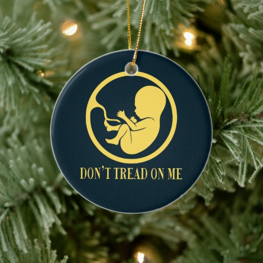 Pro Life Catholic Ornament – Don’t Tread セラミックオーナメント (ツリー)