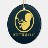 Pro Life Catholic Ornament – Don’t Tread セラミックオーナメント (左)
