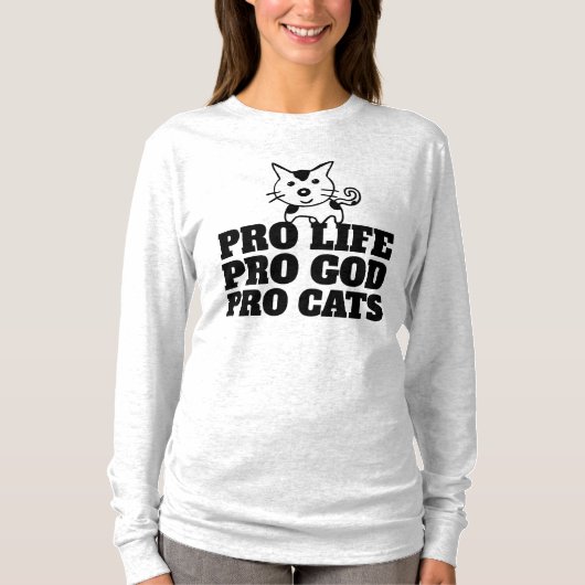 PRO LIFE、PRO GOD、PRO CATS、Tシャツ Tシャツ (正面)