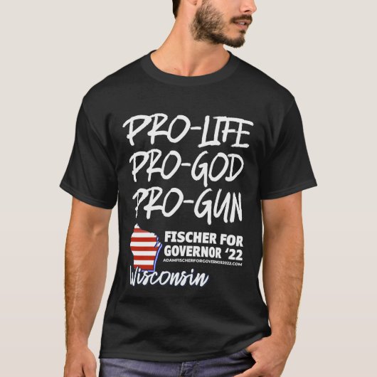 PRO LIFE, PRO GOD, PRO FAMILY Tシャツ (正面)