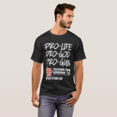 PRO LIFE, PRO GOD, PRO FAMILY Tシャツ (正面フル)