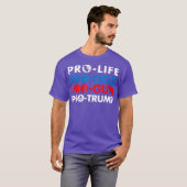 Pro-Life Pro-God Pro-Gun Pro-Trump Shirt Tシャツ (正面フル)