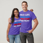 Pro-Life Pro-God Pro-Gun Pro-Trump Shirt Tシャツ (ユニセックス)