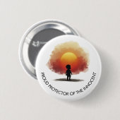 Pro-Life Protector of Innocent Button 缶バッジ (正面&裏面)