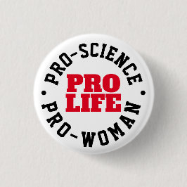 Pro-Life Science Womanボタン 缶バッジ