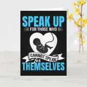 Pro-life Speak Up For Those Who Cannot Speak For T カード (黄色い花)