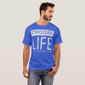 Pro Life T  Women Men  Distressed Choose Life Tシャツ (正面フル)