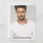 Pro Model Actor 4写真コンポモダンントカード 招待状 (正面)