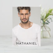 Pro Model Actor 4写真コンポモダンントカード 招待状 (スタンド正面)