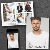 Pro Model Actor 6写真コンポモダンントカード 招待状