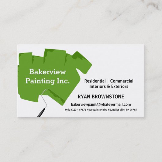 Pro Painting Company塗装業者 名刺 (正面)