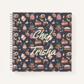 Pro Pastry Chef Iconic Dark Blue•Recipe ノートブック (正面)