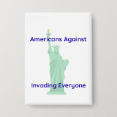 Pro Peace Statue of Liberty 缶バッジ (正面)