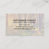 Pro Photography （フォレスト） 名刺 (裏面)