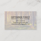 Pro Photography （フォレスト） 名刺 (裏面)