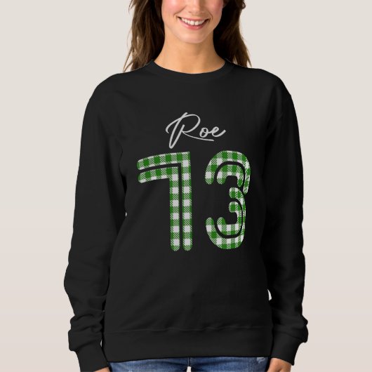 Pro Roe 1973バッファロープレイド妊娠中絶法 スウェットシャツ (正面)