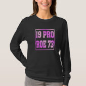 Pro Roe 1973 Roe V Wade Tシャツ (正面)