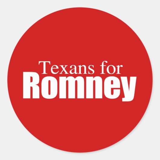 PRO-ROMNEY - ROMNEYのTEXANS -- .png ラウンドシール (正面)
