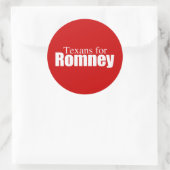PRO-ROMNEY - ROMNEYのTEXANS -- .png ラウンドシール (バッグ)