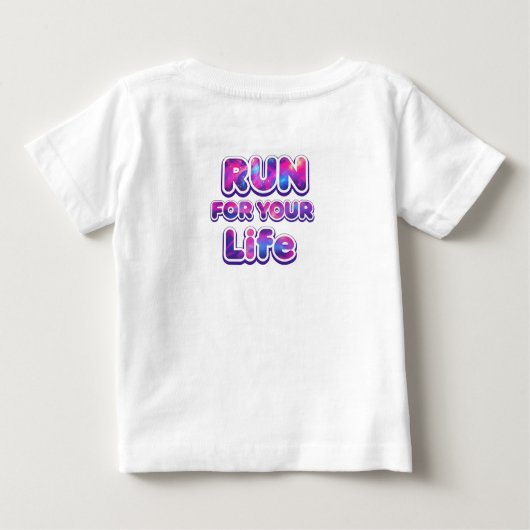 Pro Running Motivation ベビーTシャツ (裏面)