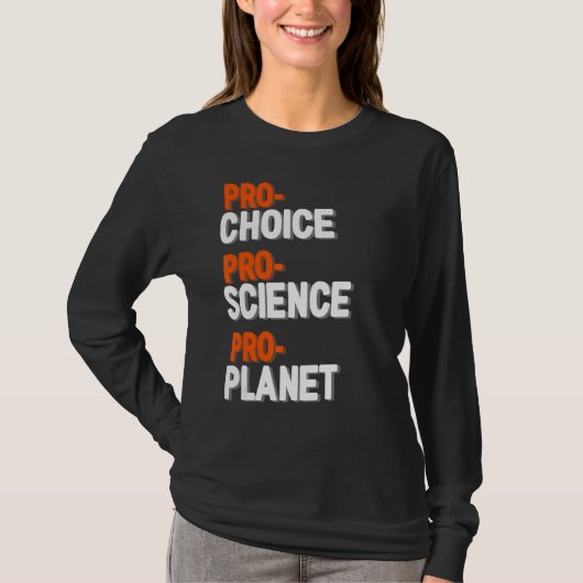 Pro Science Pro Choice Proレスリングレスリングファン Tシャツ (正面)