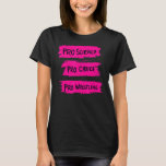 Pro Science Pro Choice Proレスリング1 Tシャツ<br><div class="desc">Pro Science Pro Choice Proレスリング1</div>