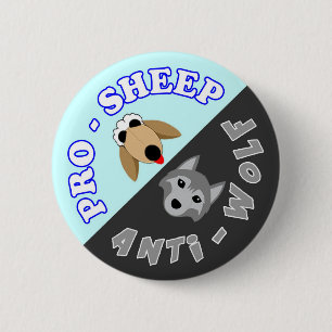 Pro-Sheep/アンチ – パーフェクトな見知らぬ人 缶バッジ