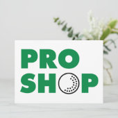 Pro Shop Sign招待状 招待状 (スタンド正面)