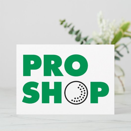 Pro Shop Sign招待状 招待状