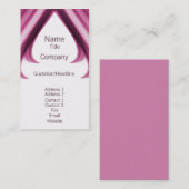 Pro Swirls I名刺、明るい赤紫色 名刺 (正面/裏面)