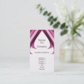 Pro Swirls I名刺、明るい赤紫色 名刺 (スタンド正面)