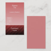 Pro Swirls IIビジネスカード、マルーン 名刺 (正面/裏面)