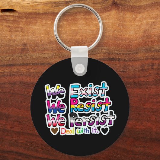 Pro Trans/We Exist Combo キーホルダー (裏面)