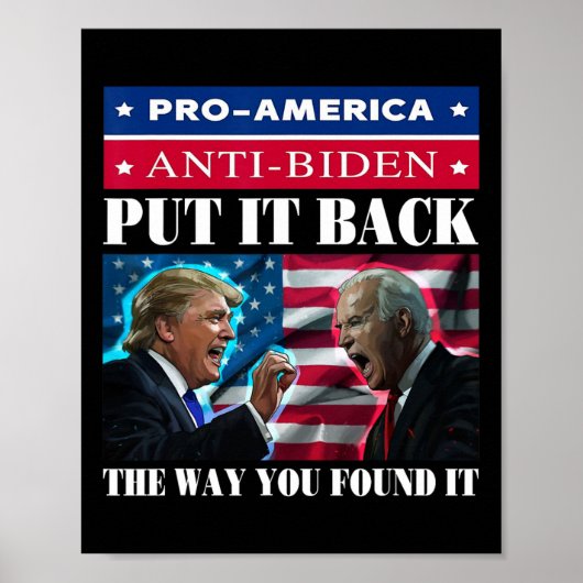 Pro Trump &アンチ ポスター (正面)