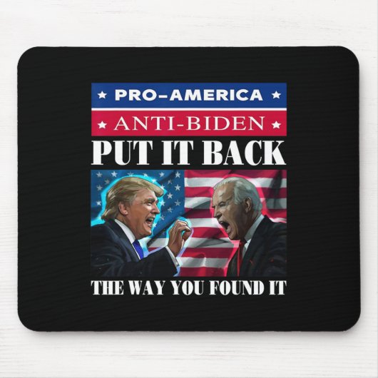 Pro Trump &アンチ マウスパッド (正面)