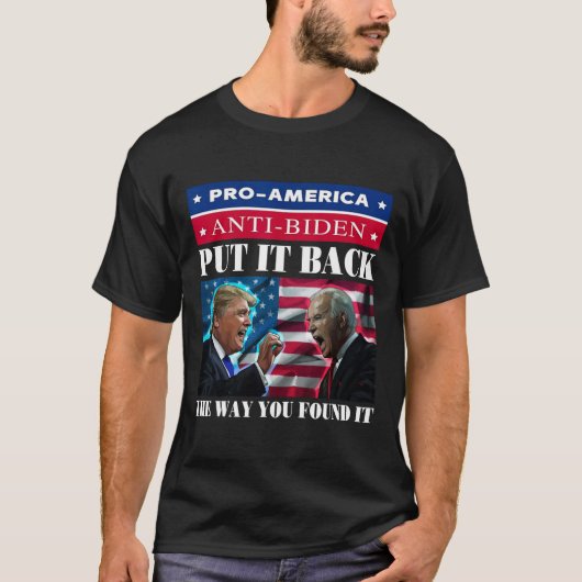 Pro Trump &アンチ Tシャツ (正面)