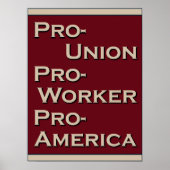 Pro-Union 1940's Design ポスター (正面)