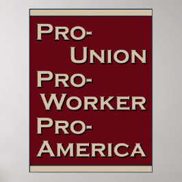 Pro-Union 1940's Design ポスター