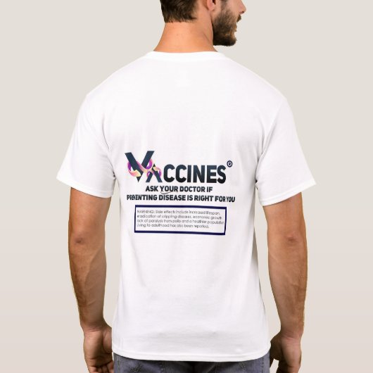 Pro Vaccineロゴ Tシャツ (裏面)
