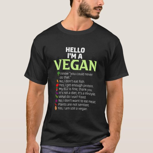 Pro Vegan Checklist Vegan Activism Tシャツ (正面)
