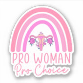 Pro Women Pro Choice，フェミニスト，私の体私の選択 シール (正面)