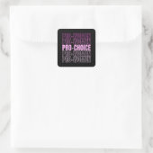 Pro Women Pro Choice – 中絶権 スクエアシール (バッグ)