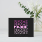 Pro Women Pro Choice – 中絶権 ポストカード (スタンド正面)